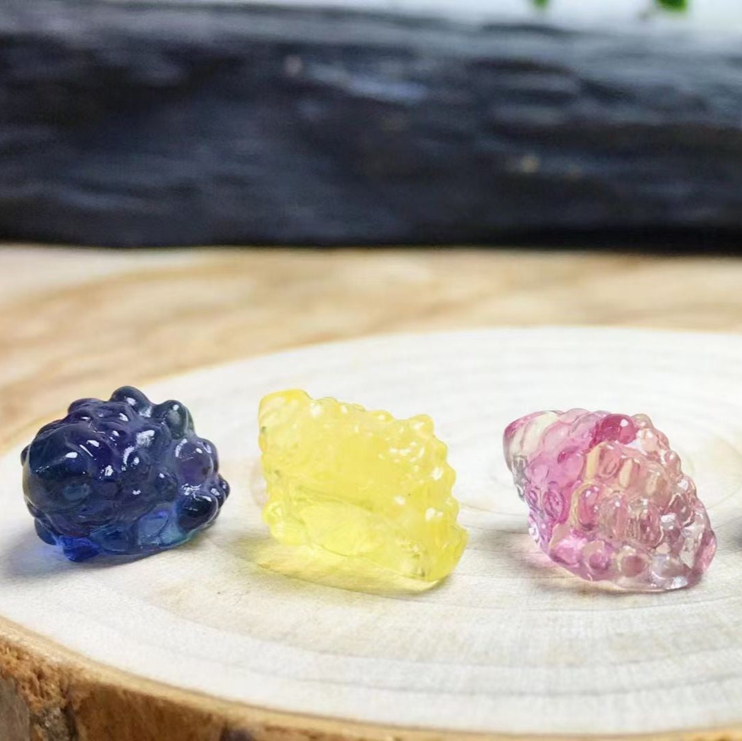 Mini Fluorite Shell Natural Crystal Carvings Wholesale