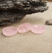 Natural Rose Quartz Button in Abundant Supply