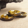 Natural Yellow Tiger Eye Button in Abundant Supply