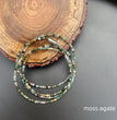 3MM Natural Crystal Multi-circles Faceted Beads Bracelets Group