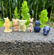 Winnie the Pooh Bear Figures Set Natural Stone Statue