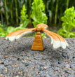 10CM Natural Stone Spinning Eagle Flying Eagle Carvings