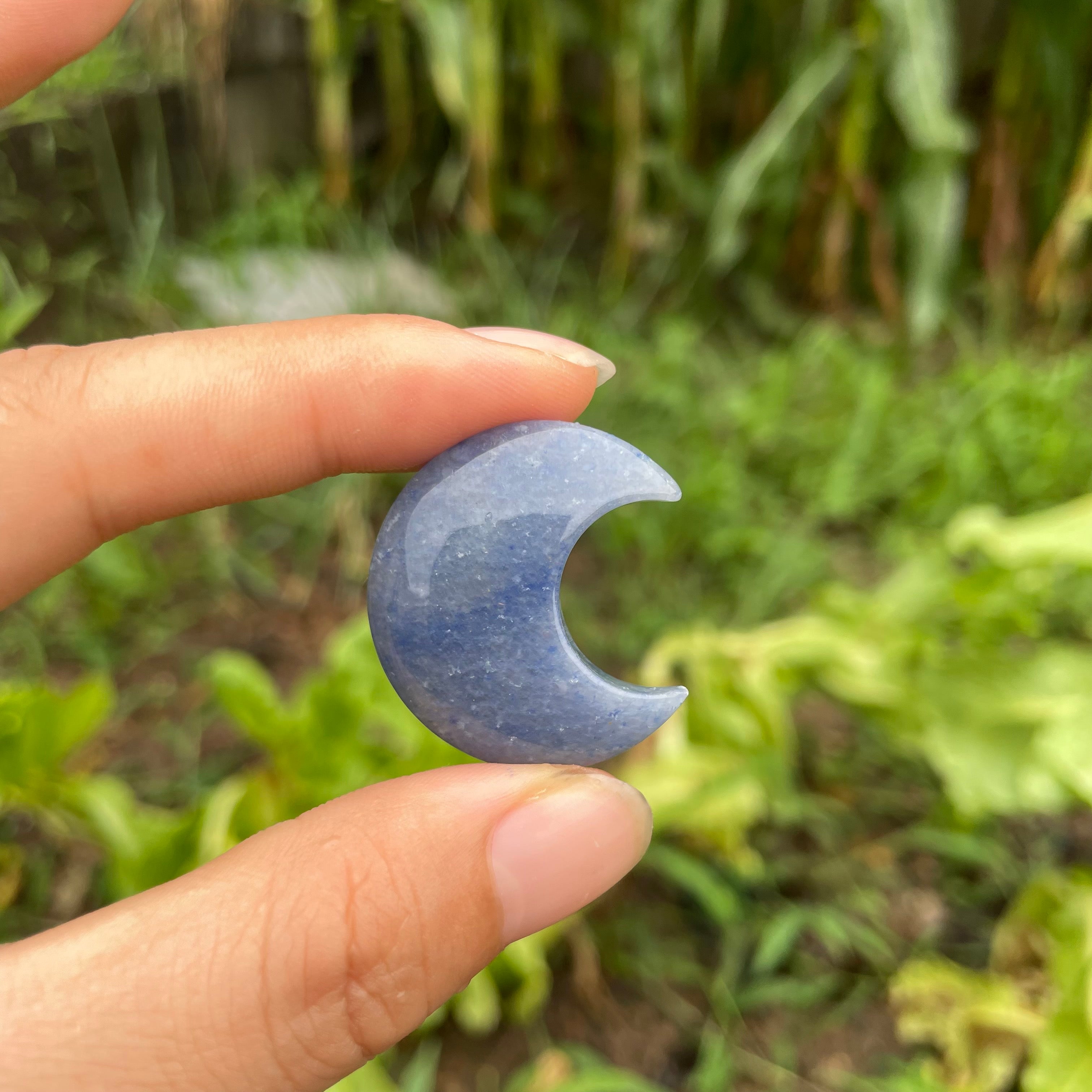 3CM Mini Natural Crystal Moon