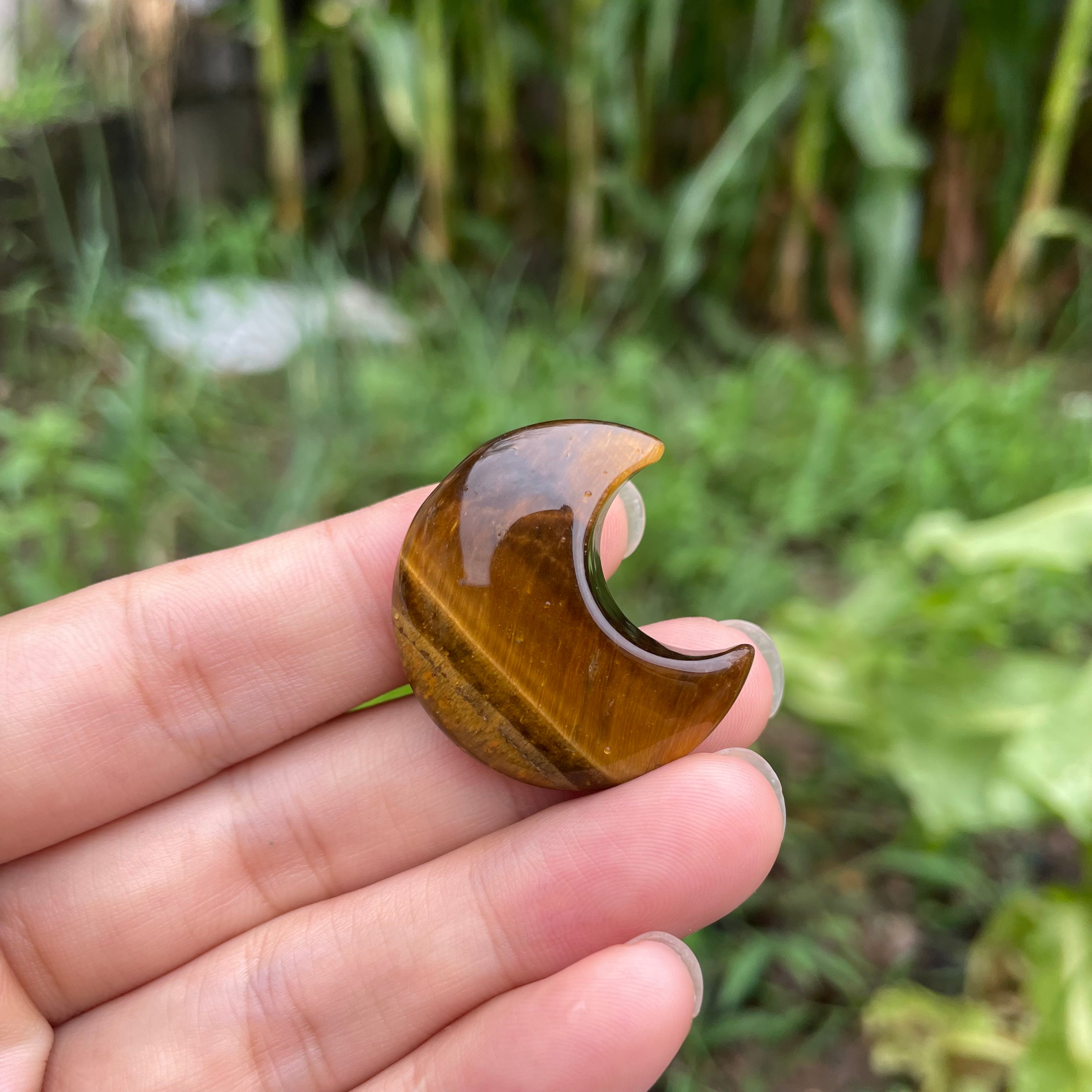 3CM Mini Natural Crystal Moon