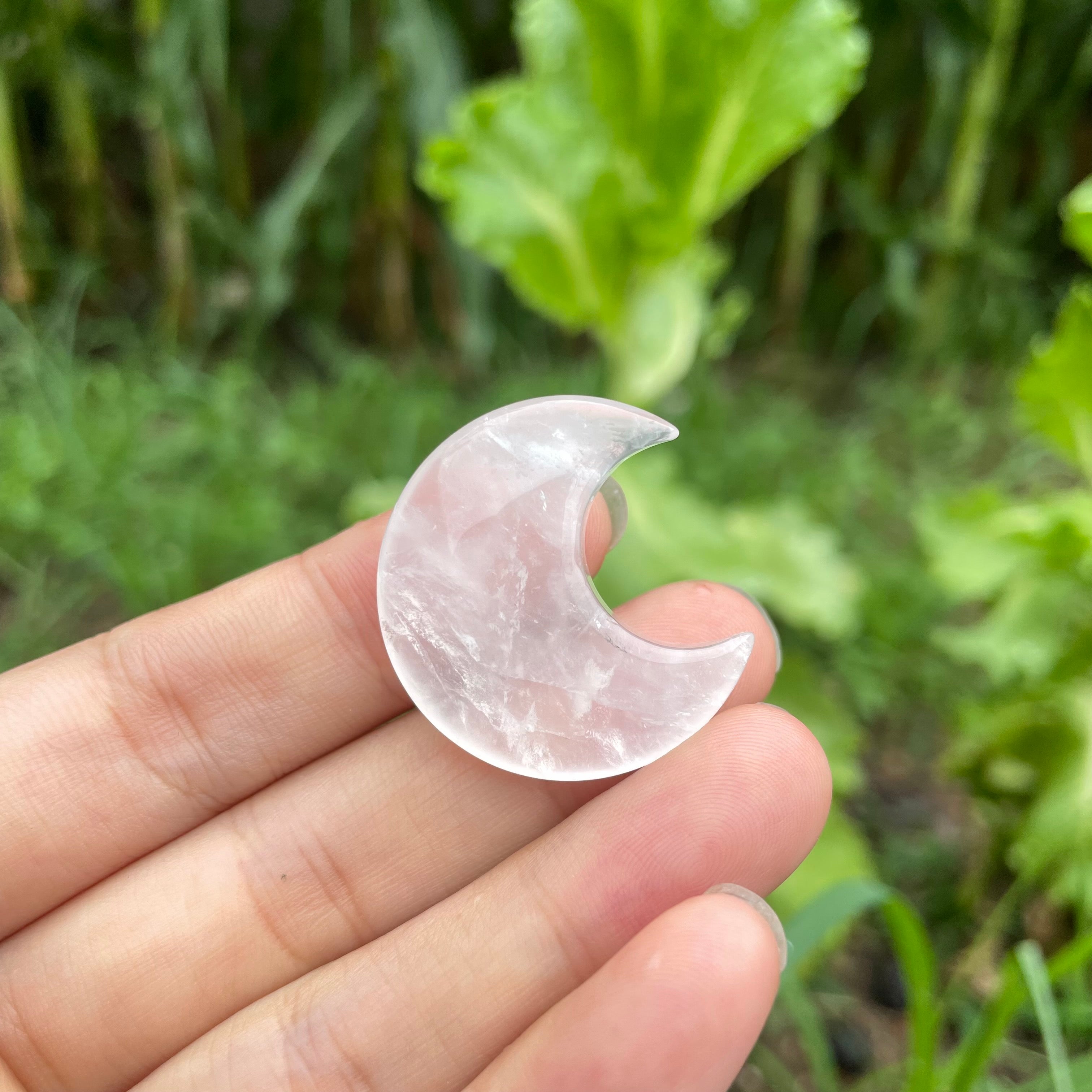 3CM Mini Natural Crystal Moon