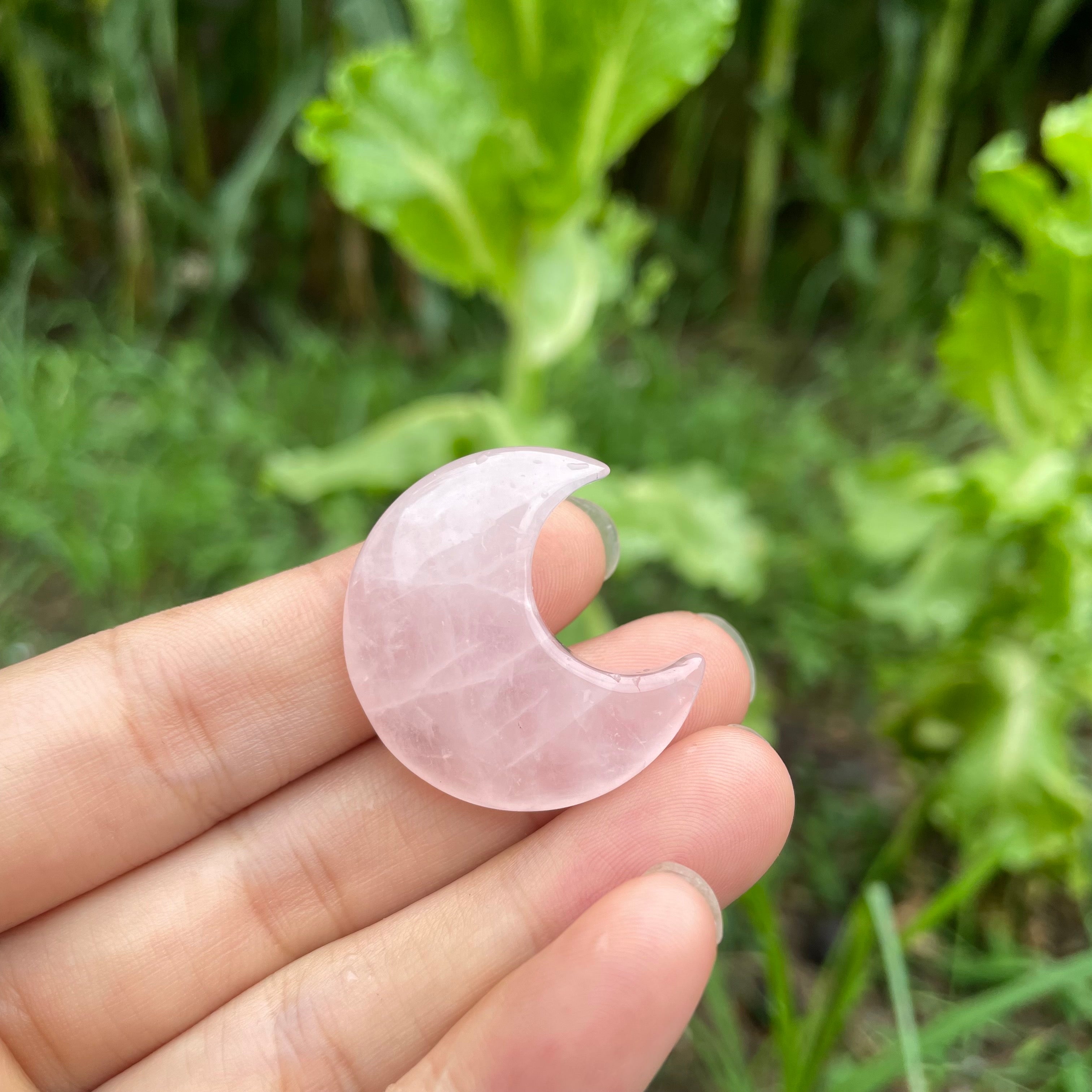 3CM Mini Natural Crystal Moon
