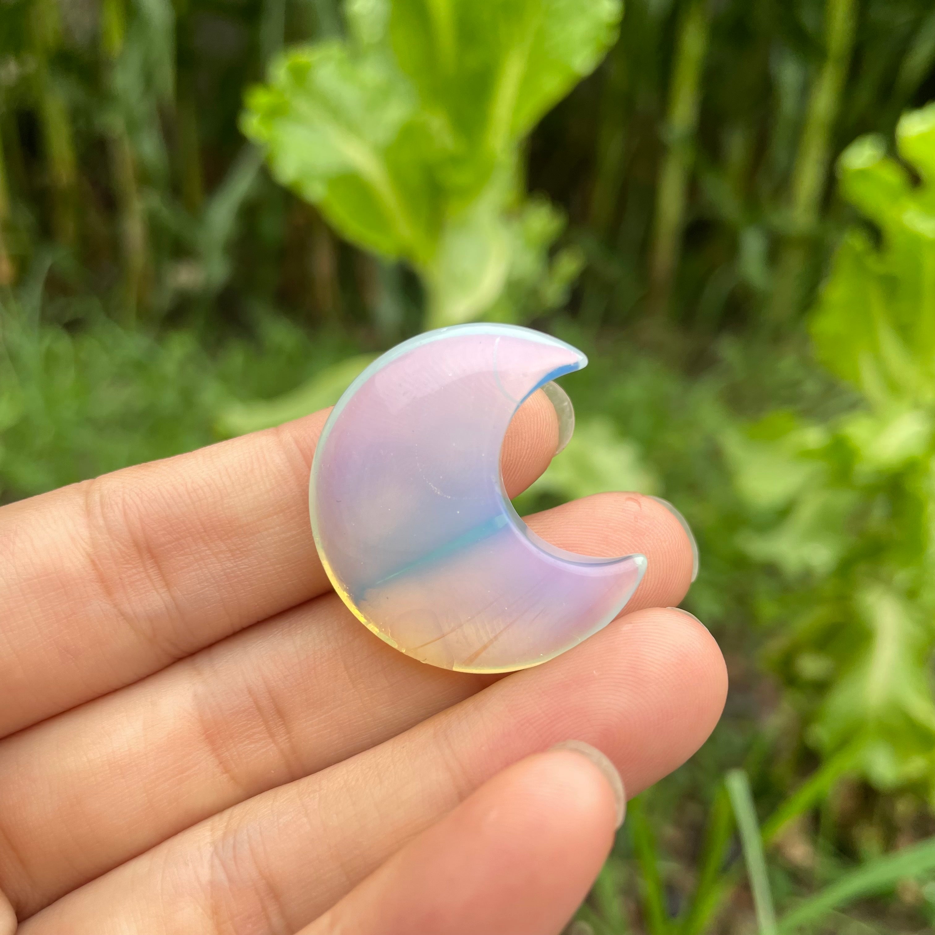 3CM Mini Natural Crystal Moon