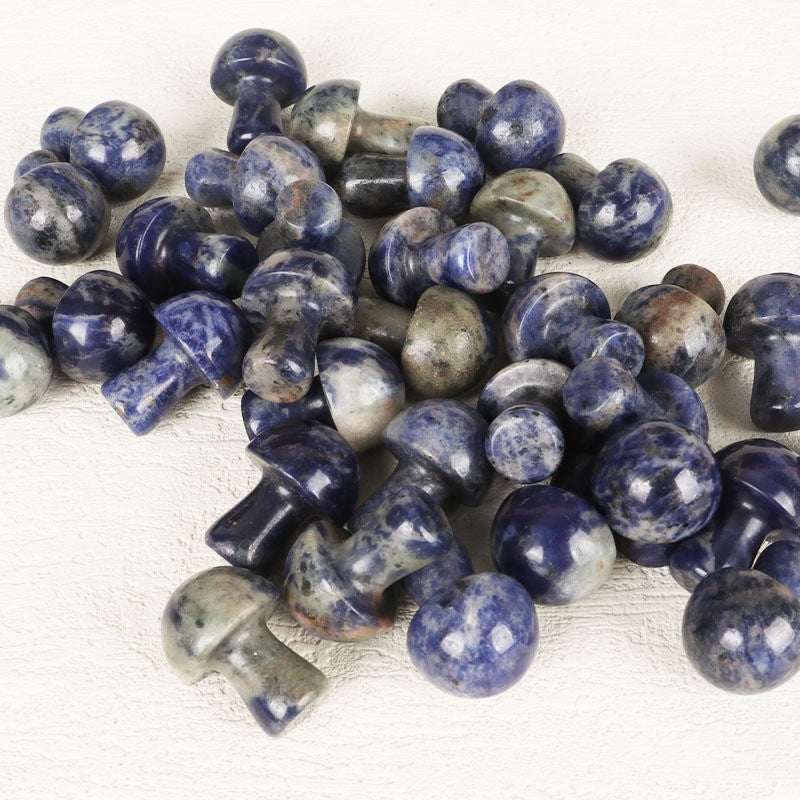 2CM Mini Mushroom Carving Natural Crystal Confetti