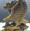 21CM Natural Tiger Eye Handcarved Eagle Carving Home Decoration Gift