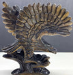 16CM Natural Tiger Eye Handcarved Eagle Carving Home Decoration Gift