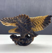 20CM Natural Tiger Eye Handcarved Eagle Carving Home Decoration Gift