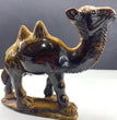 14CM Natural Tiger Eye Handcarved Camel Carving Home Decoration Gift