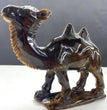 14CM Natural Tiger Eye Handcarved Camel Carving Home Decoration Gift