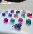 Mini Fluorite Axolotl Natural Crystal Carvings