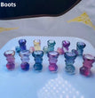 Mini Fluorite Boots Natural Crystal Carvings