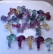 1$ Mini Fluorite Christmas Figures Carvings