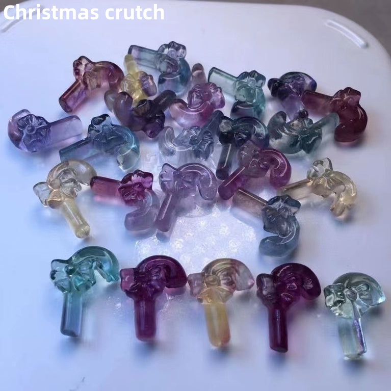 (A-G) 1$ Mini Fluorite Carvings Group