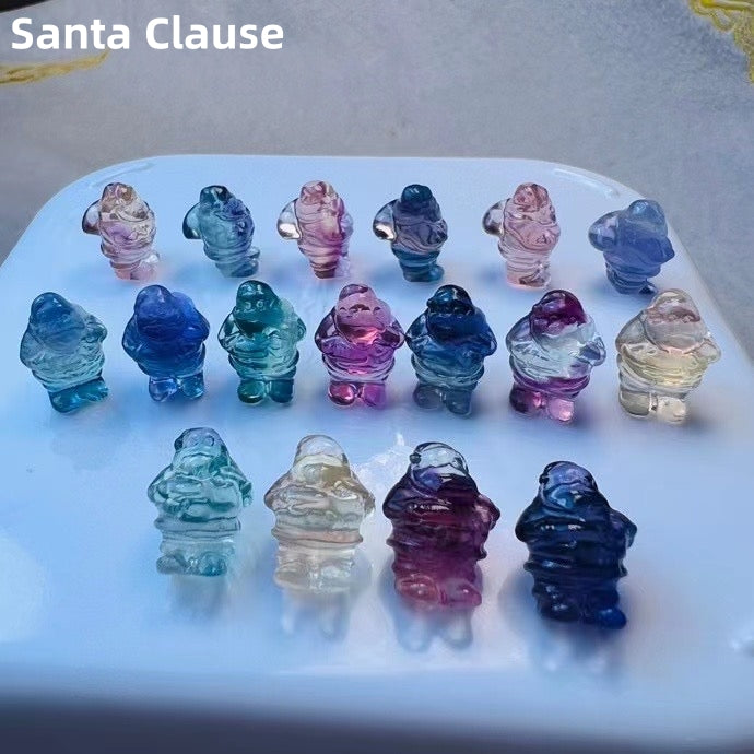 (R-Z) 1$ Mini Fluorite Animal Carvings Group