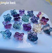 1$ Mini Fluorite Christmas Figures Carvings