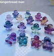 1$ Mini Fluorite Christmas Figures Carvings