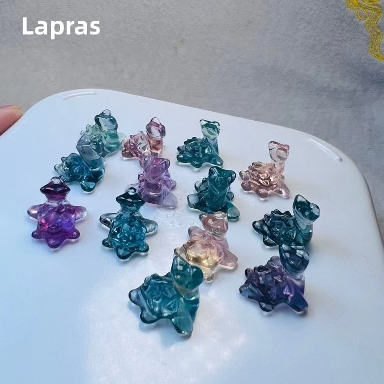 1$ Mini Fluorite Pokemon Figures Carving Group