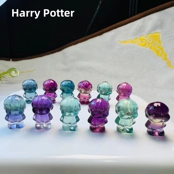 Mini Candy Fluorite Harry Potter Natural Crystal Carvings