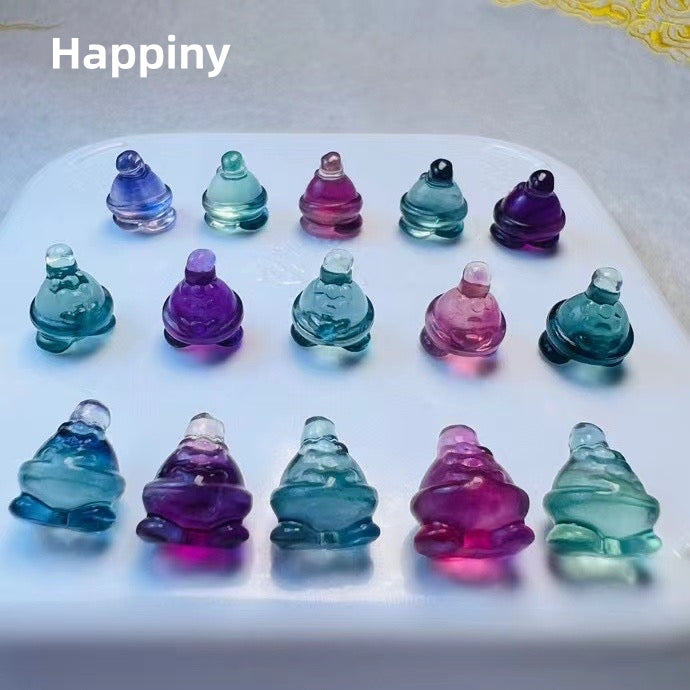 1$ Mini Fluorite Pokemon Figures Carving Group