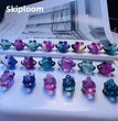 1$ Mini Fluorite Pokemon Figures Carving Group