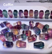 (A-G) 1$ Mini Fluorite Carvings Group