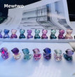 1$ Mini Fluorite Pokemon Figures Carving Group