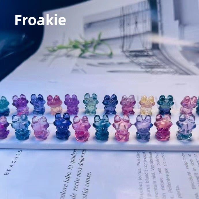 1$ Mini Fluorite Pokemon Figures Carving Group