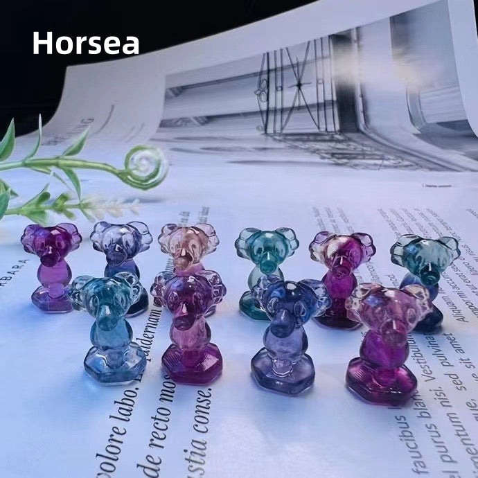 1$ Mini Fluorite Pokemon Figures Carving Group