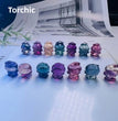 1$ Mini Fluorite Pokemon Figures Carving Group