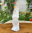 Natural Hand Carved Clear Quartz with Golden Healer Eagle Carving