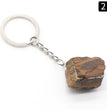 Natural Raw Stone Keyring Keychain Bag Chain