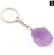 Natural Raw Stone Keyring Keychain Bag Chain