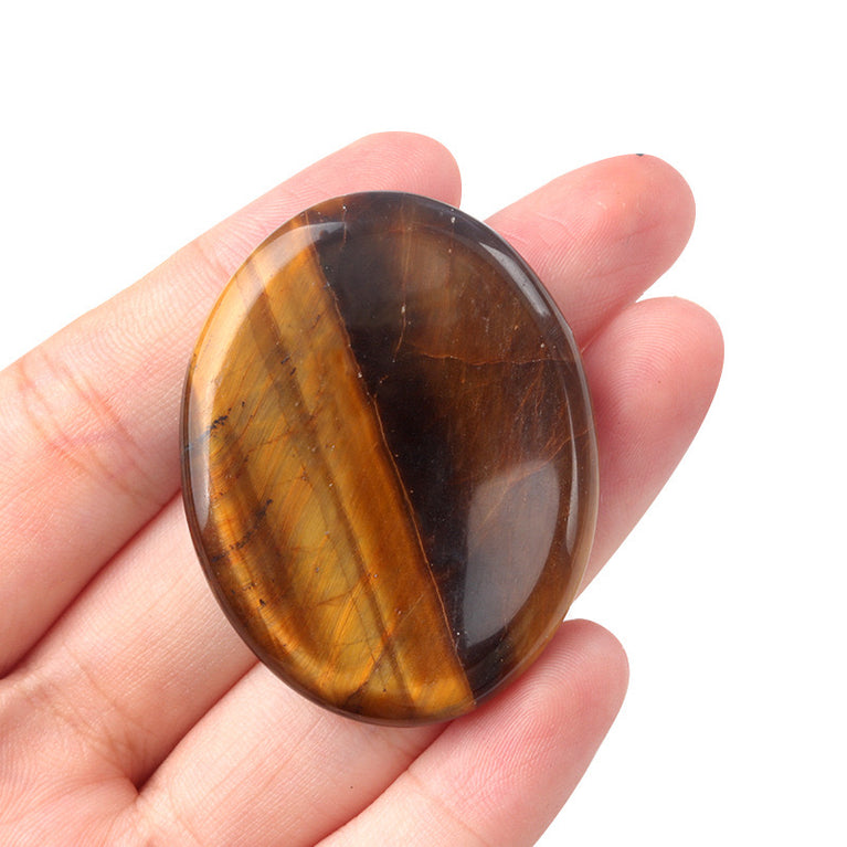 Natural Crystal Oval Worry Stone