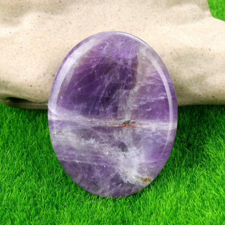 Natural Crystal Oval Worry Stone