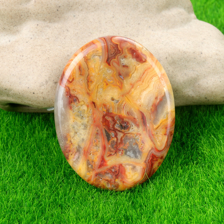 Natural Crystal Oval Worry Stone