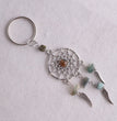 Natural Crystal Chips Angel Wing Dreamcatcher Keyring Keychain