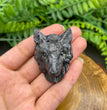 4.5CM Wolf Head Natural Crystal Carving