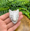 4.5CM Wolf Head Natural Crystal Carving