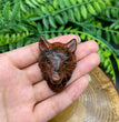 4.5CM Wolf Head Natural Crystal Carving