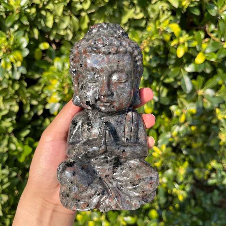 15CM Baby Buddha Carving Natural Crystal Healing Stone