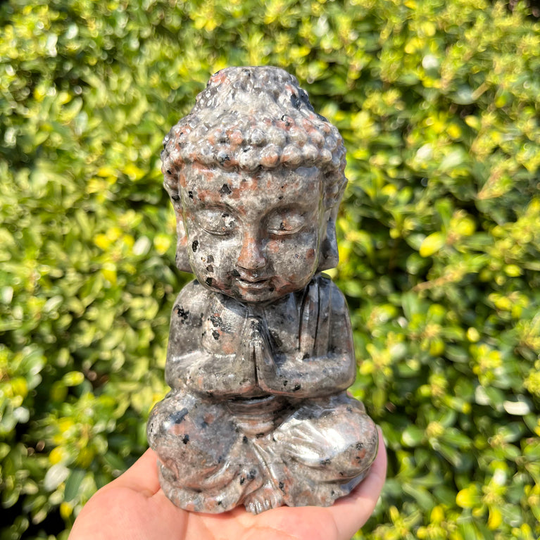 15CM Baby Buddha Carving Natural Crystal Healing Stone