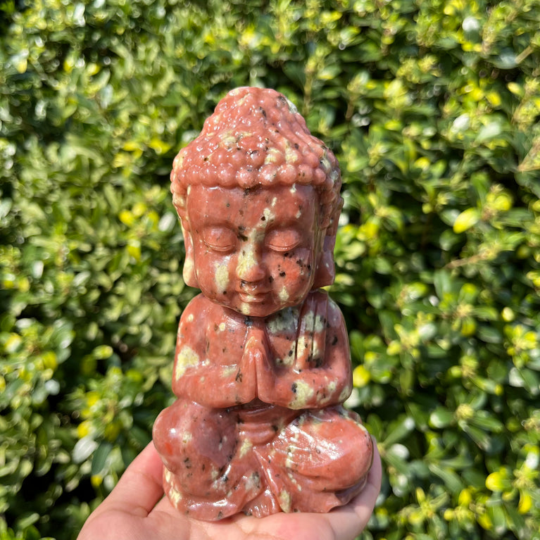 15CM Baby Buddha Carving Natural Crystal Healing Stone