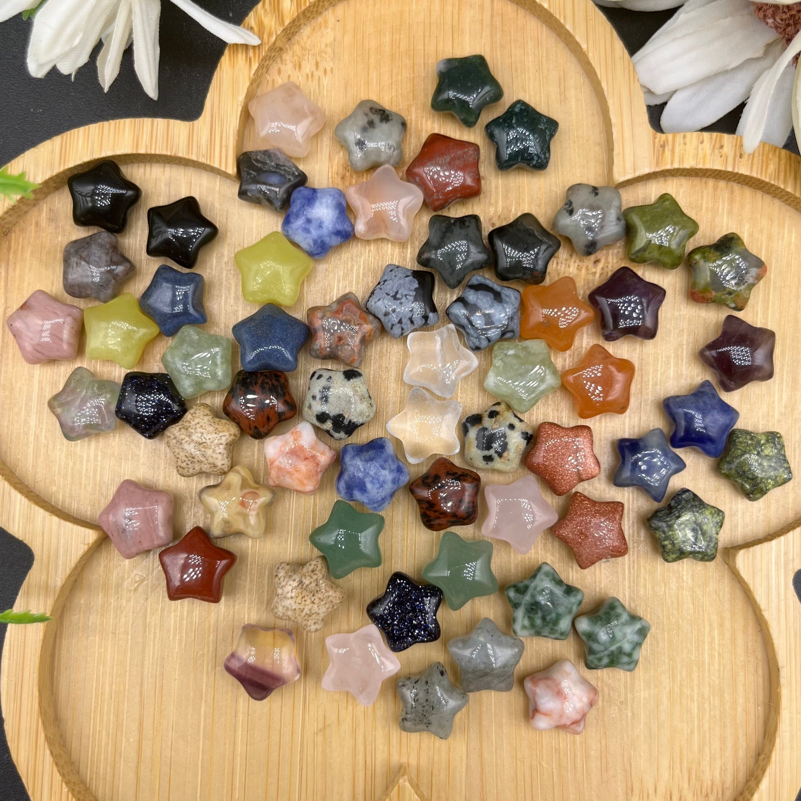 1CM Mini Puffy Star Natural Crystal Confetti