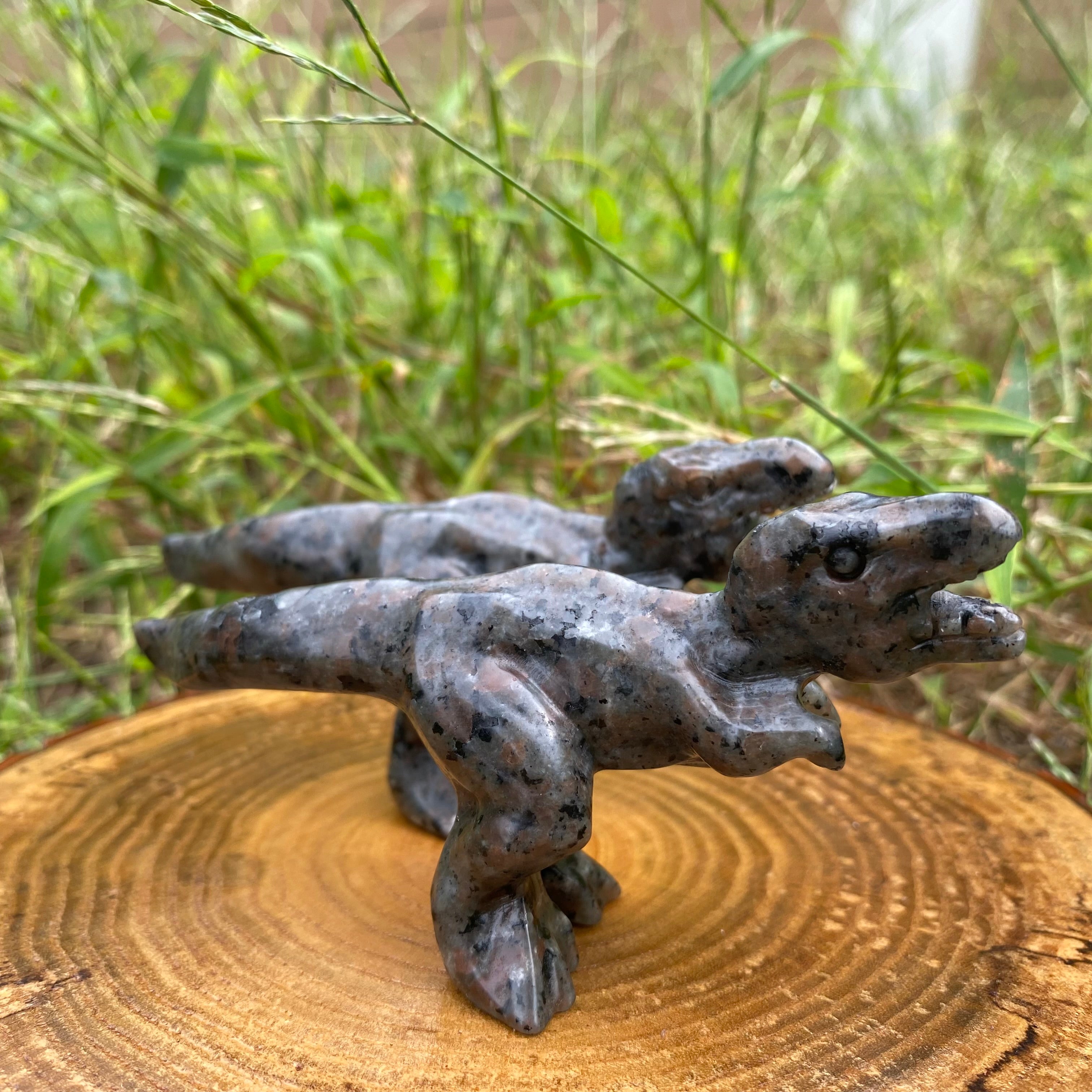 10CM Yooperlite T-Rex Dinosaur Tyrannosaurus Natural Crystal Carving