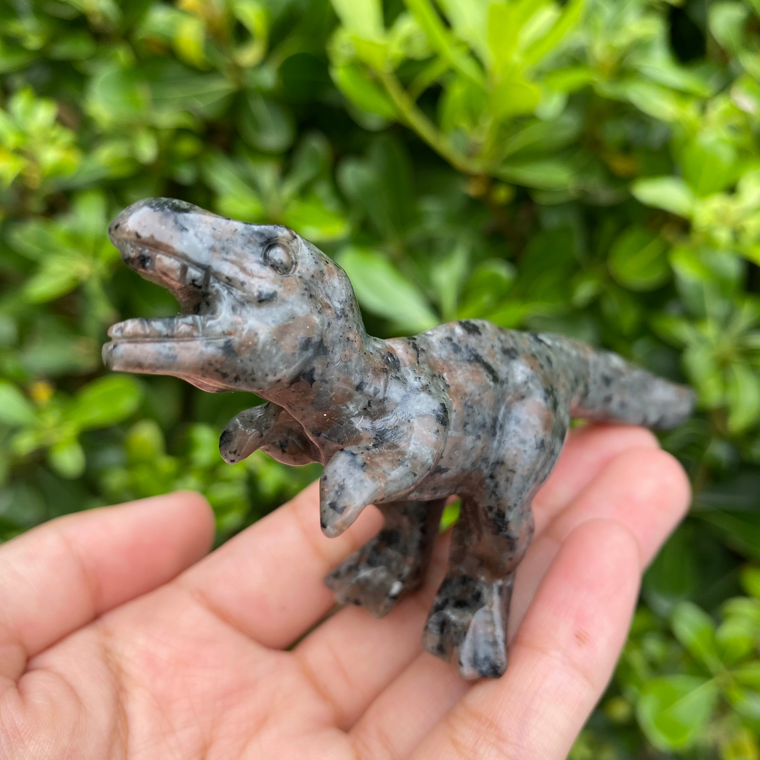 10CM Yooperlite T-Rex Dinosaur Tyrannosaurus Natural Crystal Carving