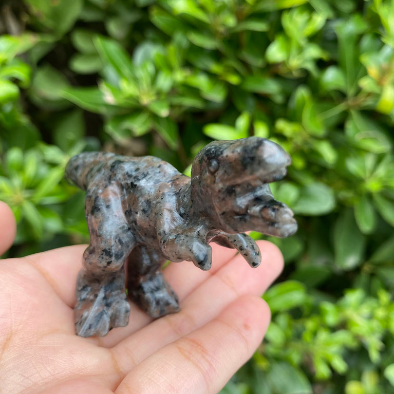 10CM Yooperlite Trex Dinosaur Natural Crystal Carving